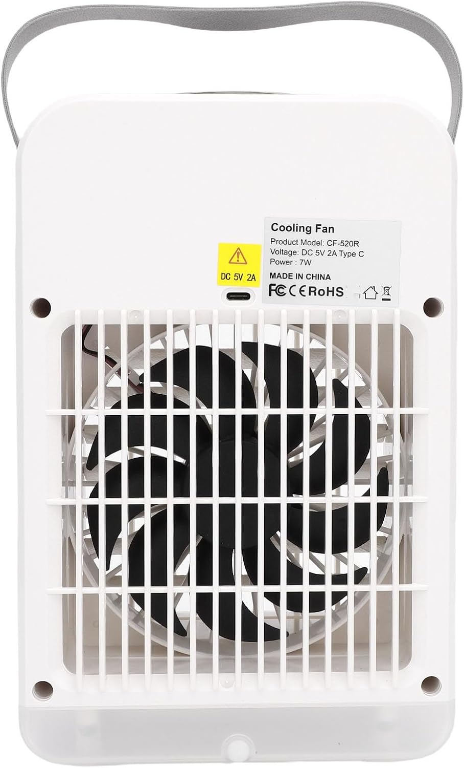 Climatiseur Portable, Humidificateur Refroidisseur D'air Par évaporation 4 En 1, Ventilateur De Refroidissement De Bureau De 700 Ml Avec 3 Vitesses, Veilleuse 7 Couleurs, Télécommande,