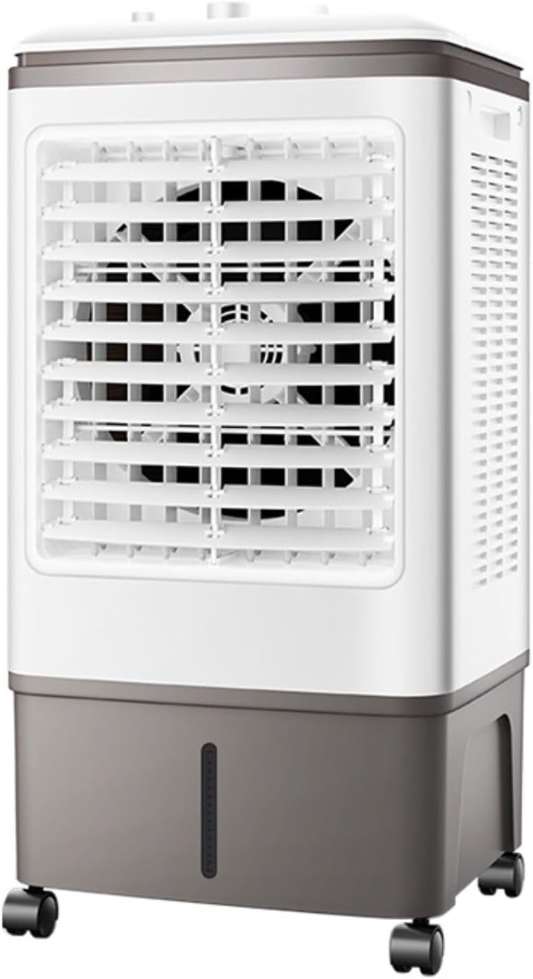 Climatiseur Mobile Silencieux 30L Refroidisseur D'air Sans Évacuation Ventilateur Refroidisseur D'air Avec 2 Coussin D'eau 3 Vitesses 3 Modes Oscillation 120°pour Chambre Bureau Maison