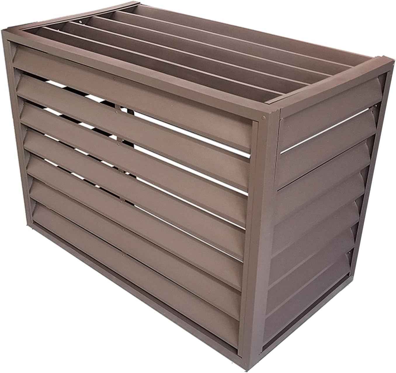 GENERIC Housse En Aluminium Pour Climatiseur – Protection Extérieure Et Intérieure Pour Unités De Climatisation Et Pompes à Chaleur – Design De Clôture élégant Pour Dissimuler Et Améliorer L'espace