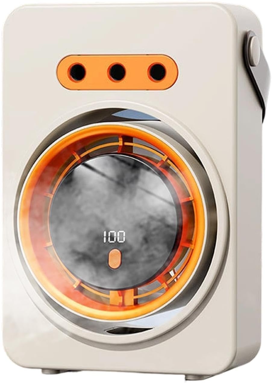Ventilateur Brumisateur Climatiseur Portable, Climatiseur Mobile Sans Evacuation Avec 5 Vitesses Et Minuterie, Climatiseur Mobile Silencieux Avec 3 Trous Pour Maison,Voiture,Camping (Noir)