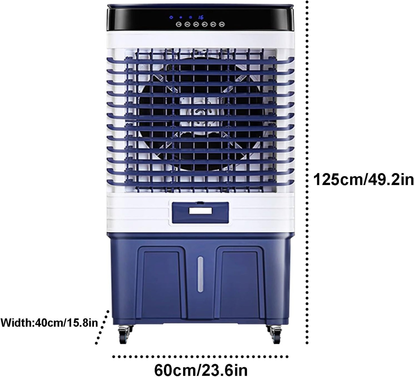 Climatiseur Portatif 3 En 1 Pour Terrasse, Chambre, Garage, Intérieur, Avec Réservoir De 21,1 Gallons