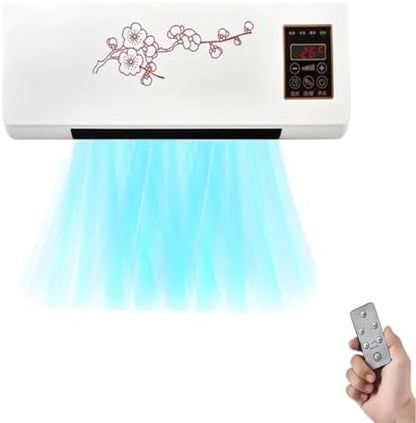  Climatiseur Mural Portable 2 En 1, Refroidissement Et Chauffage Rapides Grâce à La Technologie PTC 1800 W, Fonctionnement Ultra-silencieux, Idéal Pour La Chambre, Le Bureau Et La Maison, Télécommand