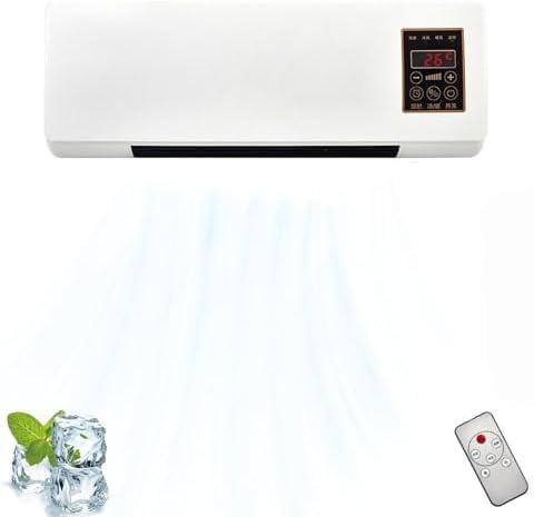 GENERIC Conditeur D'air Portable, Mini Unité De Climatisation Murale, Refroidissement Rapide Silencieux/Chaleur, Pas D'installation Requis, Split Max Design