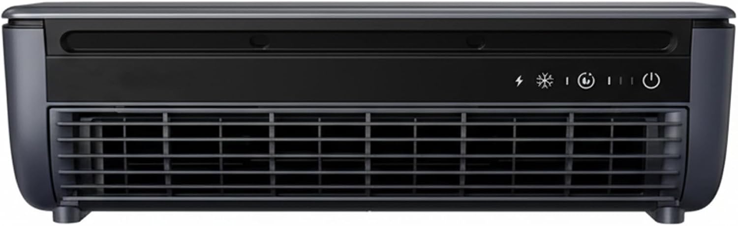  Mini Ventilateur Mural Avec Télécommande, 6000mAh Refroidisseur Sans Fil Pour Cuisine, Dortoir, Bureau.Refroidissement Rapide, Résistant à La Graisse, Circulateur D'air Personnel Rechargeable USB Port