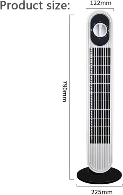  Ventilateur Portable De Tour Sans Lame Pour Chambre à Coucher, 26ft/s Circulateur D'air Silencieux Avec 80 Oscillation Et 3 Vitesses, Refroidisseur Debout Compact Pour Le Camping De Bureau, Conception