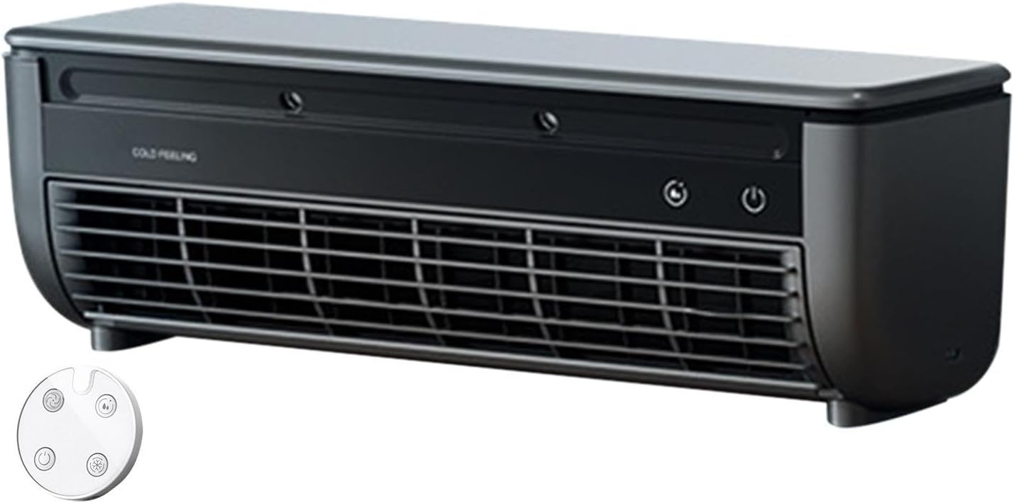 Genérico Ventilateur Avec Climatiseur - Refroidisseur D'ambiance Sans Fil, Ventilateur D'air De Table, Ventilateur Brumisateur Rechargeable, Refroidisseur Mural | De Refroidissement Rap