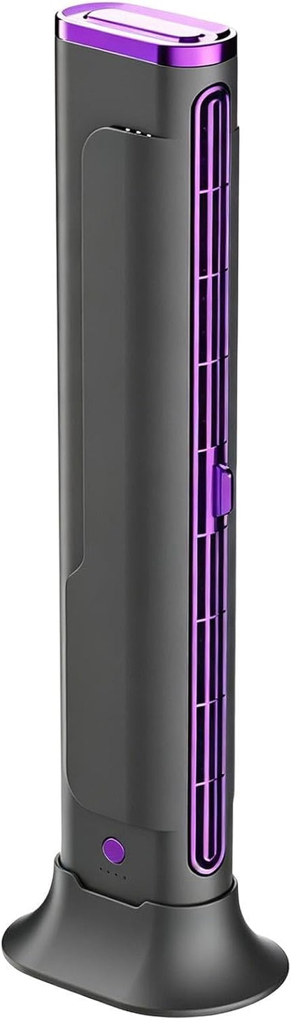  Petit Climatiseur – ABS Sans Lame Mini | Appareil De Bureau Rechargeable USB Portable Amélioré | Refroidisseur De Ventilateur Électrique À Tour Verticale, Pour Bureau, Maison, Voiture, Camping, Campin