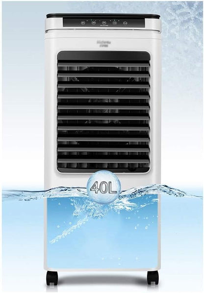  Refroidisseur D'air Pour Bureau à Domicile Refroidisseur D'air Portable De 40 Litres, Affichage LED, 3 Vitesses De Ventilateur, Minuterie De 24 Heures, Télécommande, Climatiseur Portable 16 000