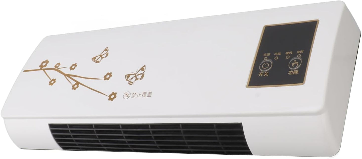  Refroidisseur D'air Par évaporation Mural, Fonction De Minuterie De 1 à 6 Heures. Machine De Chauffage Mural De Refroidissement Pour La Salle De Bain