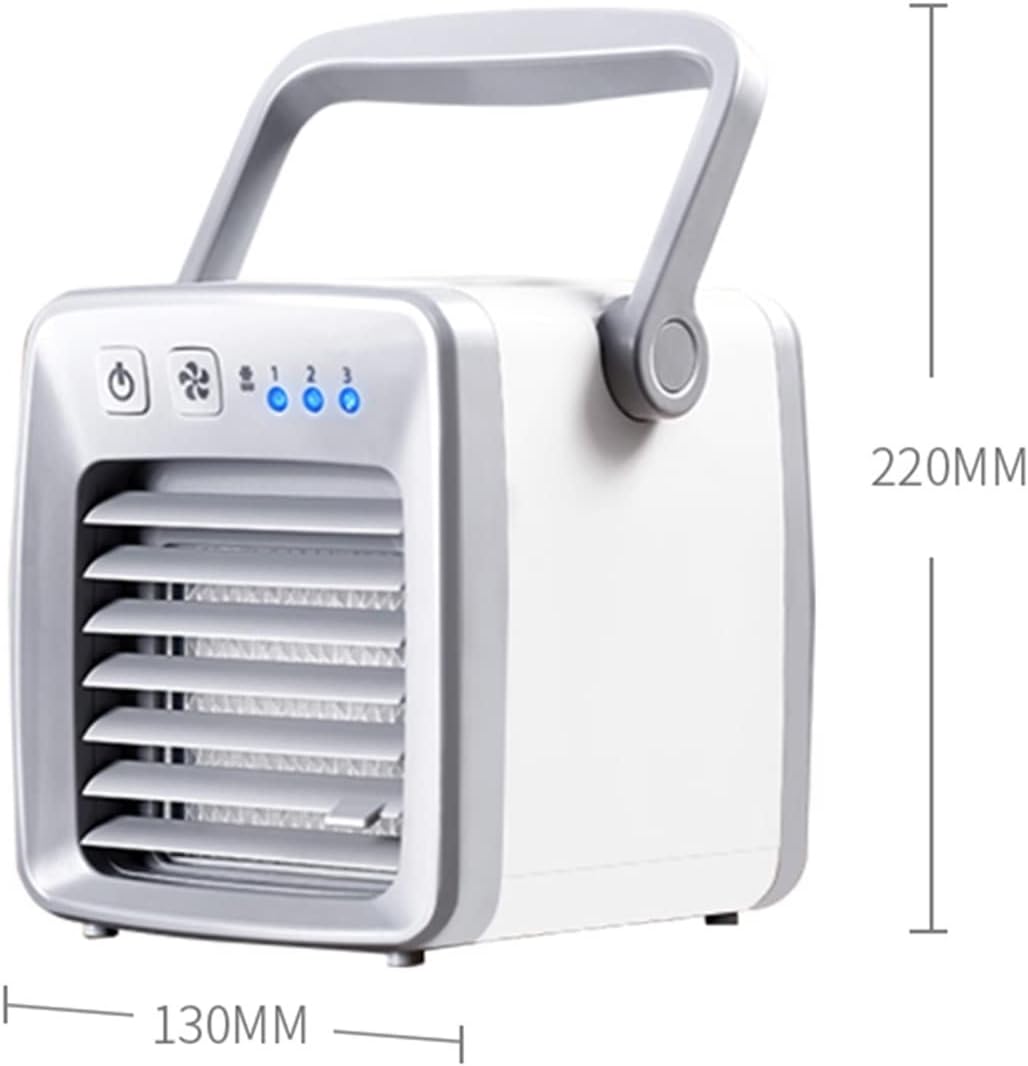  DieffematicKTY Climatiseur Mobile Evaporative Water Air Coolers Personal Desk Fans Air Conditioners (Color : Black)