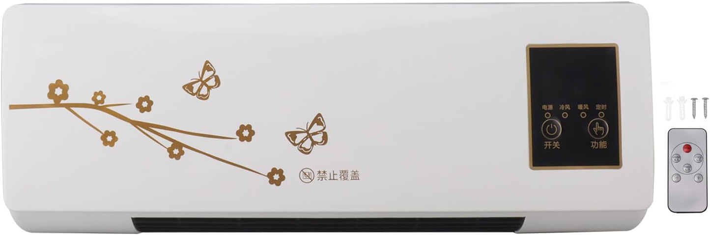  Refroidisseur D'air Par évaporation Mural, Fonction De Minuterie De 1 à 6 Heures. Machine De Chauffage Mural De Refroidissement Pour La Salle De Bain