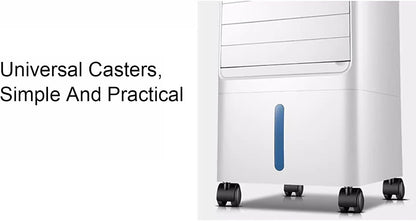  Air Conditioner Portable, Climatiseur Mobile, 3 Vitesses De Ventilation, Écran LED, Télécommande Tactile Et Minuterie 7 H, 65 W, Blanc