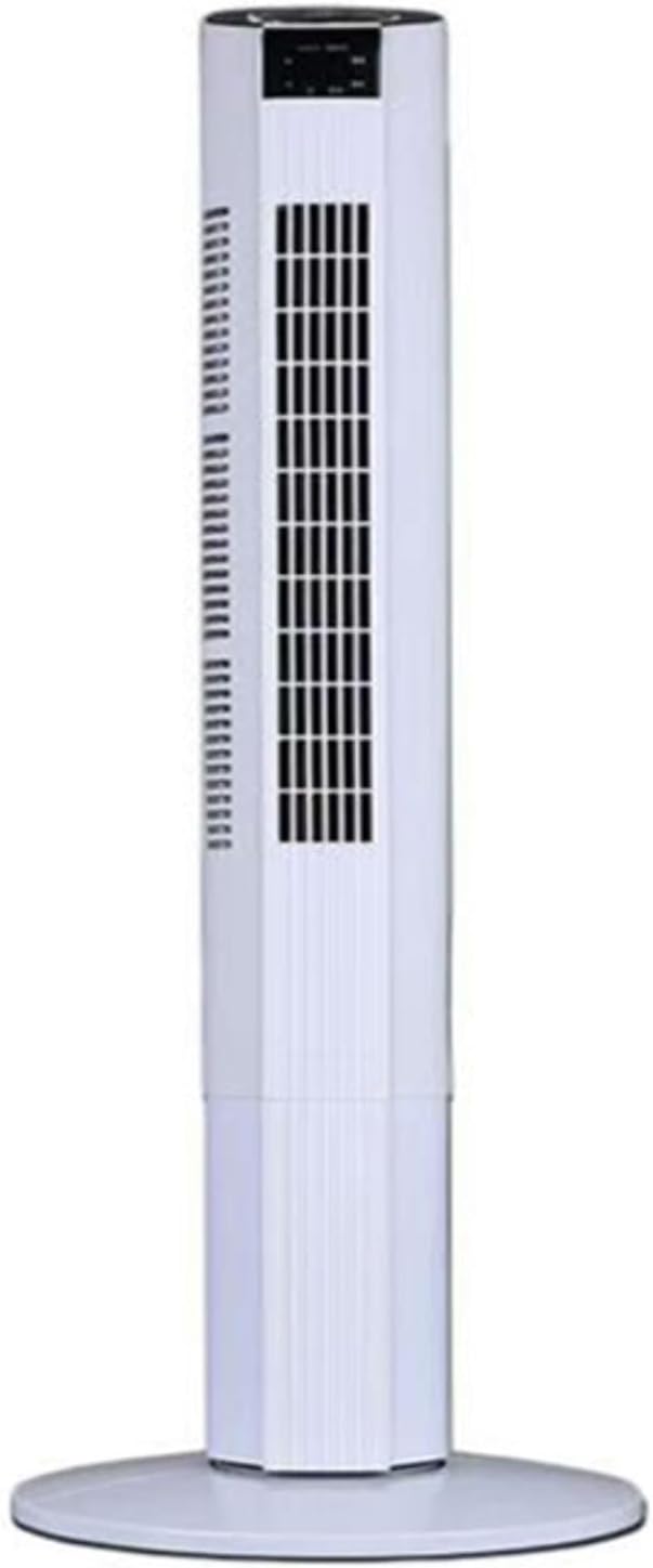 GENERIC Ventilateur De Tour Portable Avec Télécommande, 60° Circulateur D'air Oscillant, Ventilateur De Refroidissement Silencieux Pour Le Bureau à Domicile, Affichage LED, 3 Vitesses, Minuterie 12H, Concepti