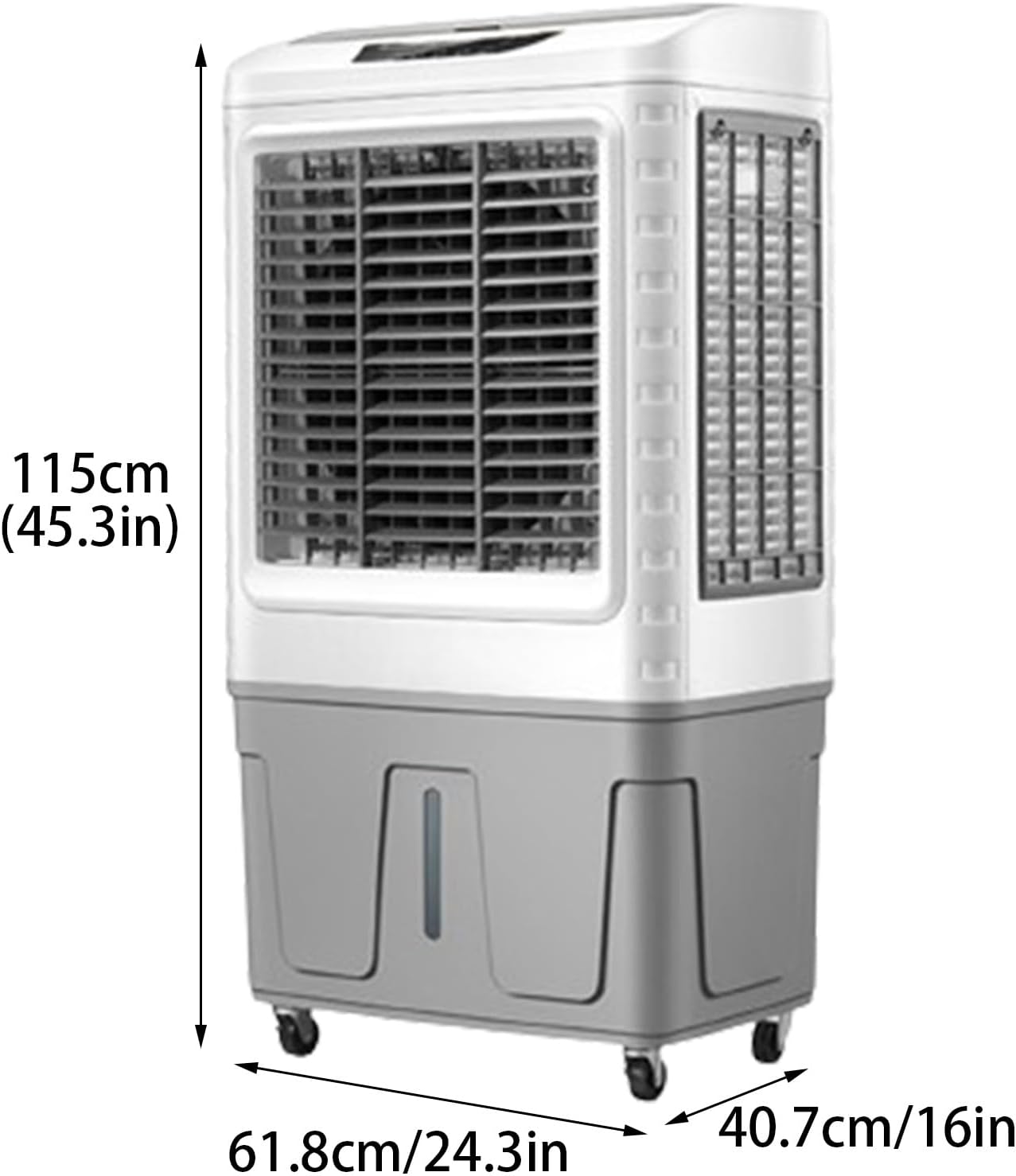 Climatiseur Portable À Évaporation Avec Oscillation À 55° Et 3 Vitesses De Vent, Grand Refroidisseur D'air Pour Chambre, Bureau, Usine