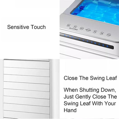  Air Conditioner Portable, Climatiseur Mobile, 3 Vitesses De Ventilation, Écran LED, Télécommande Tactile Et Minuterie 7 H, 65 W, Blanc
