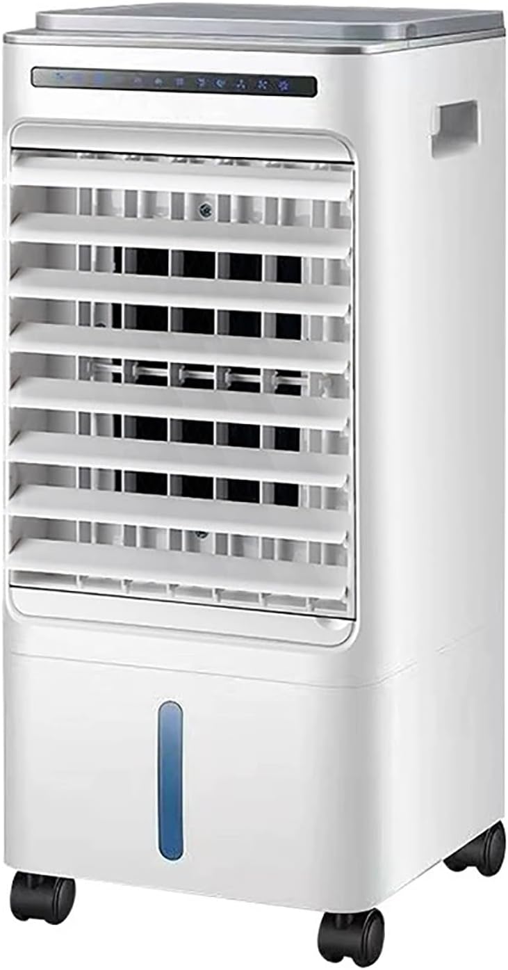  Air Conditioner Portable, Climatiseur Mobile, 3 Vitesses De Ventilation, Écran LED, Télécommande Tactile Et Minuterie 7 H, 65 W, Blanc