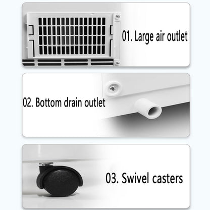  Unité De Refroidissement De Climatiseur Portable Avec Ventilateur Et Déshumidificateur Pour L'opération De Chambre Au Calme Refroidit Jusqu'à 450 Sq.ft Kit D'installation De Fenêtre Complète Smart AC