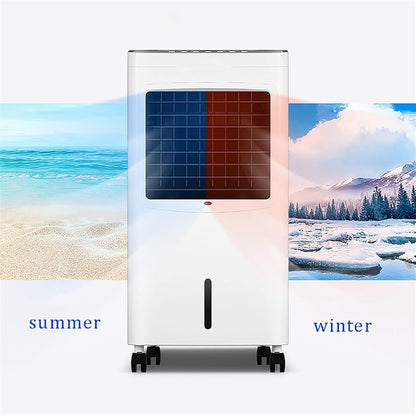  Climatiseur Portable Avec Télécommande, Refroidisseur évaporatif 3 En 1 écoénergétique, Unité De Chauffage Et De Refroidissement Mobile Et Silencieuse Pour Usage Domestique