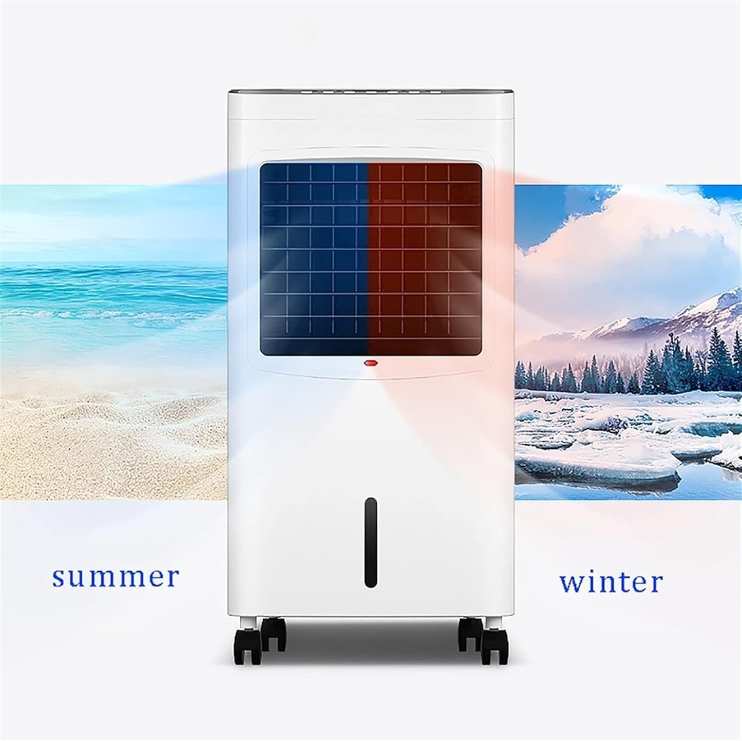 GENERIC Climatiseur Portable 12 000 BTU Avec Télécommande – Refroidisseur évaporatif écoénergétique Pour La Maison, Unité De Chauffage Et De Refroidissement Mobile