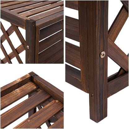  Housse De Climatiseur En Bois - Écran Décoratif Imperméable Pour Climatiseurs Et Pompes à Chaleur 115 X 54 X 95 Cm Marron Antirouille Résistant à La Corrosion Support Pou