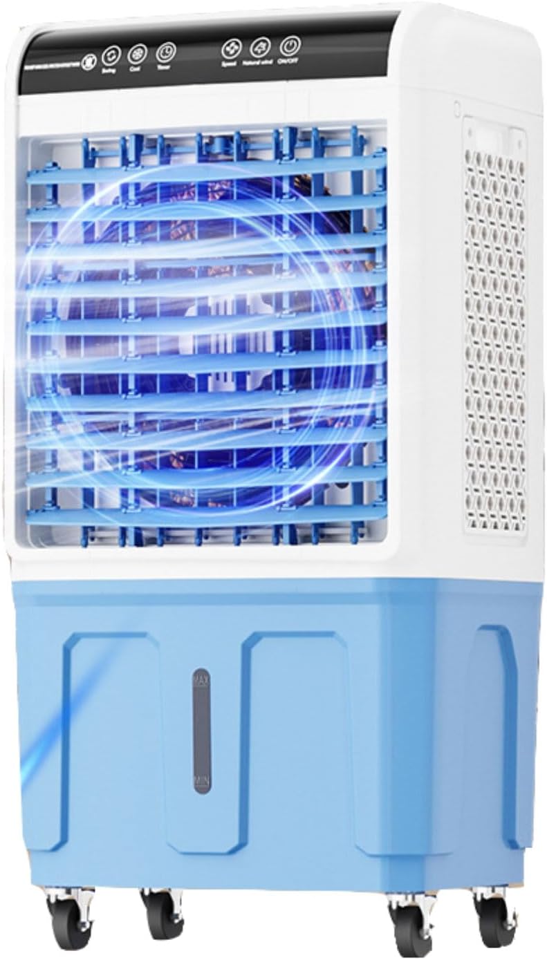 GENERIC Ventilateur De Climatiseur Portable Avec 3 Niveaux De Vitesse, Réservoir D'eau Extra Grand, Batteries De Refroidissement, Ventilateur De Refroidissement Rapide Et Sans Tuyau.Convient Pour Les Chambres