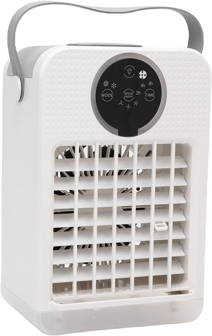  Climatiseur Portable, Humidificateur Refroidisseur D'air Par évaporation 4 En 1, Ventilateur De Refroidissement De Bureau De 700 Ml Avec 3 Vitesses, Veilleuse 7 Couleurs, Télécommande,