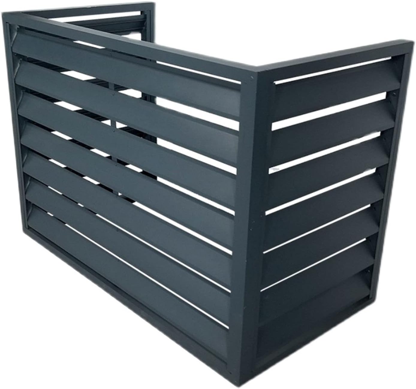 GENERIC Housse De Protection Pour Climatiseur Extérieur – Protection Contre La Pluie En Alliage D'aluminium Pour Unités De Fenêtre – Protection Intérieur/extérieur – Blanc – Design Réglable Résistant Aux