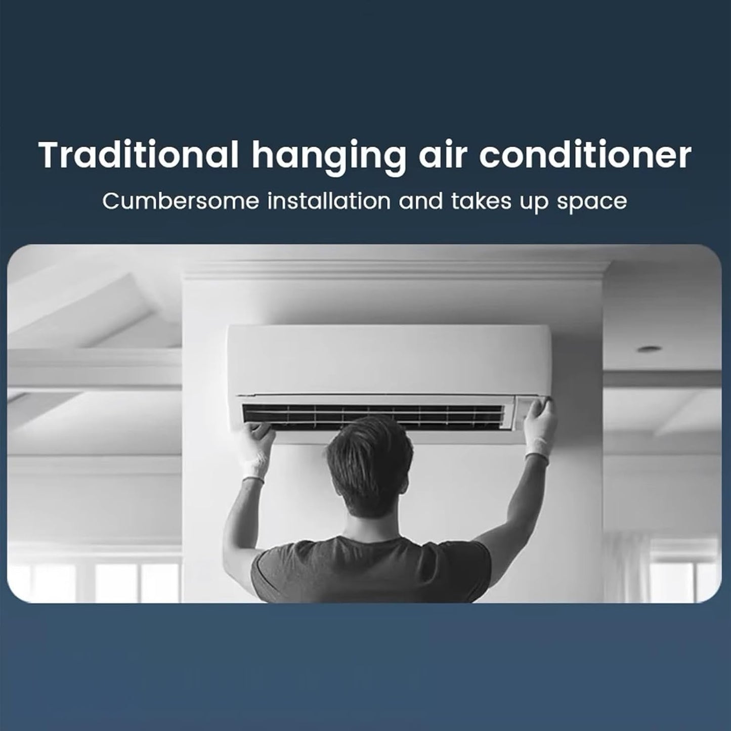  Ventilateur Rafraîchissant Ac Pour Pièce - Ventilateur Rafraîchissant Climatiseur - Rafraîchisseur D'Espace à Trois Vitesses Avec Recharge Sans Fil Pour Intérieur Extérieur Salle De Bains