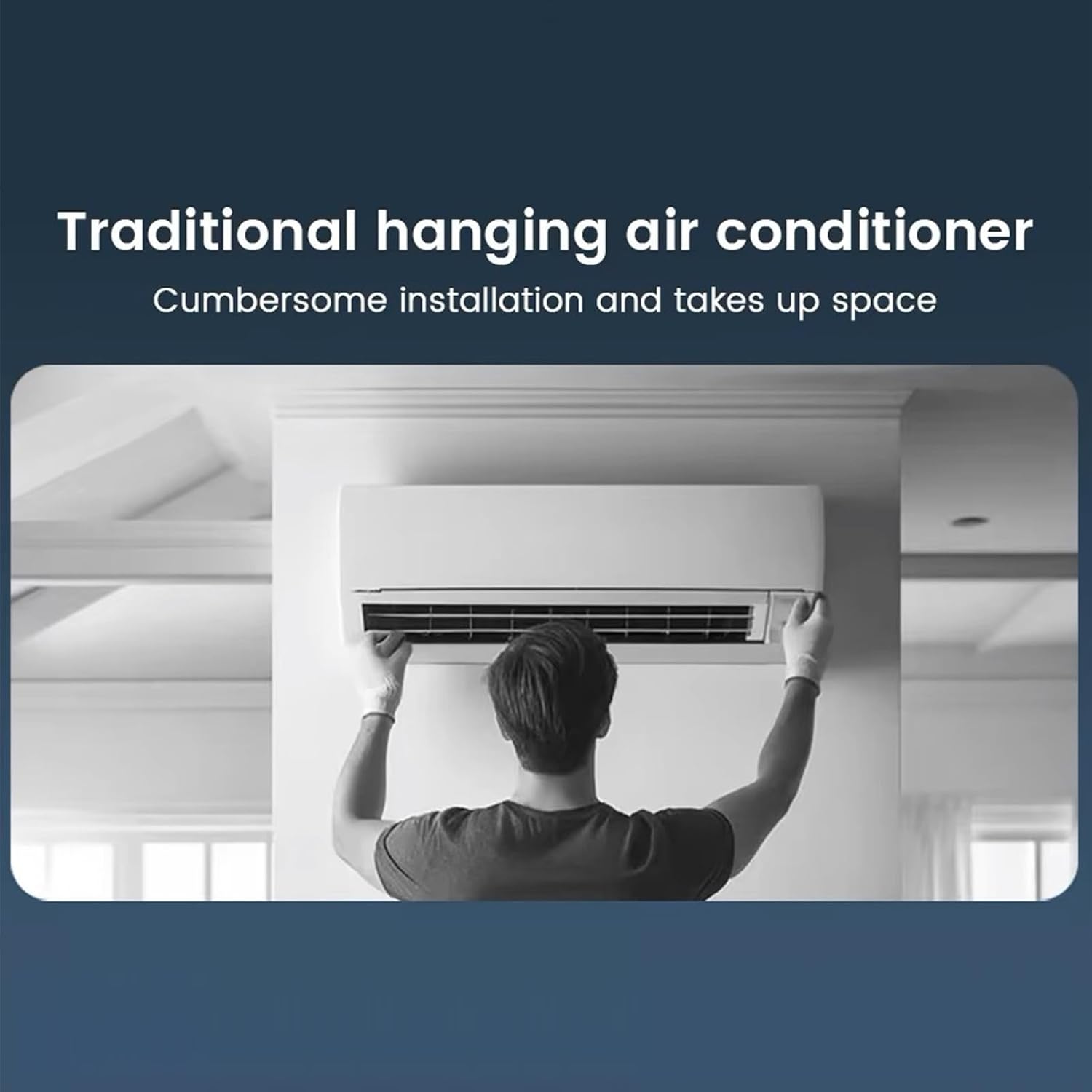  Ventilateur Rafraîchissant Ac Pour Pièce - Ventilateur Rafraîchissant Climatiseur - Rafraîchisseur D'Espace à Trois Vitesses Avec Recharge Sans Fil Pour Intérieur Extérieur Salle De Bains