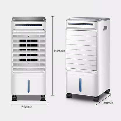  Air Conditioner Portable, Climatiseur Mobile, 3 Vitesses De Ventilation, Écran LED, Télécommande Tactile Et Minuterie 7 H, 65 W, Blanc