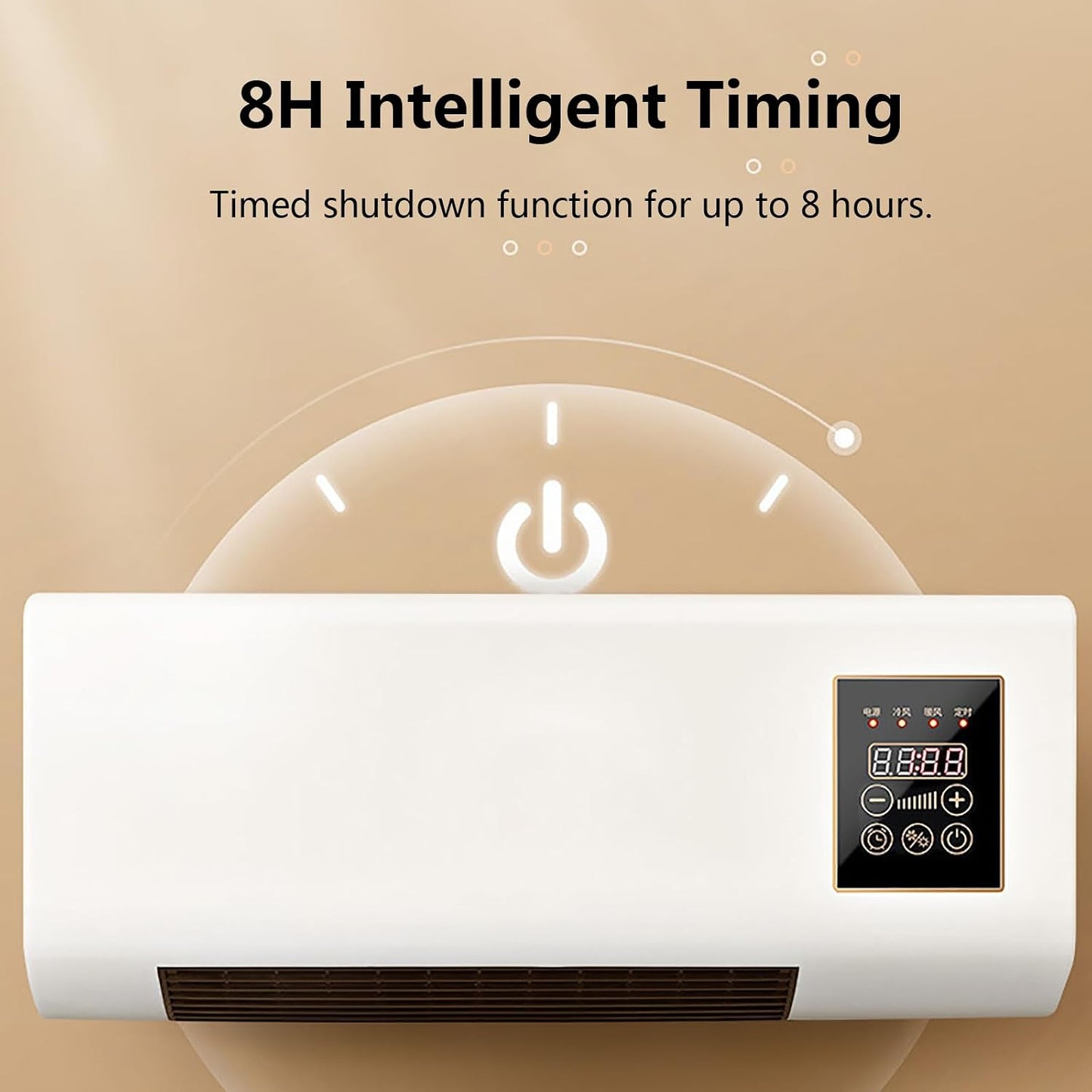  Climatiseur Portable 2000 Avec Avec à Dissentil - Unité Murale De Refroidissement Et De Chauffage Pour La Maison, Le Bureau Et La Chambre Fonction, De Minuterie Intelligente