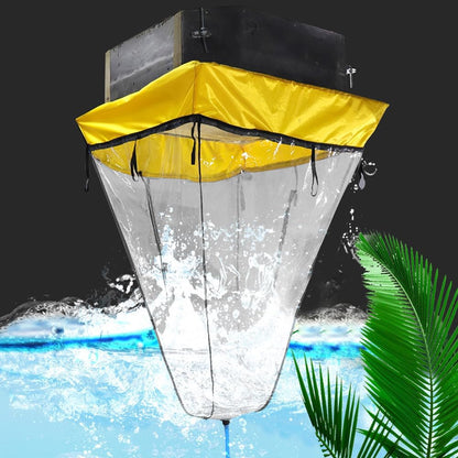  Zankie Housse De Nettoyage Pour Climatiseur | Housse De Lavage Pour Climatiseur De Plafond | Sac De Service De Climatisation Fendu étanche, Housse De Nettoyage Complète Pour Climatisation Murale