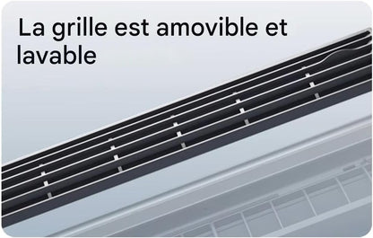  Ventilateur Rafraîchissant AC Pour Pièce - Ventilateur Climatiseur Mural, Avec Chargeur Sans Fil Et Rafraîchisseur,Pour Maison Salle De Bain Cuisine Intérieur Extérieur