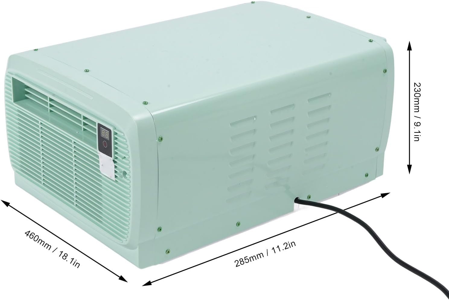  Climatiseur Portable, Camping AC 2300 BTU Avec Commande Vocale En Anglais Et Télécommande Pour Tente De Camping-car, Utilisation En Extérieur, Léger, économie D'énergie, Faible (Prise UE 220V)
