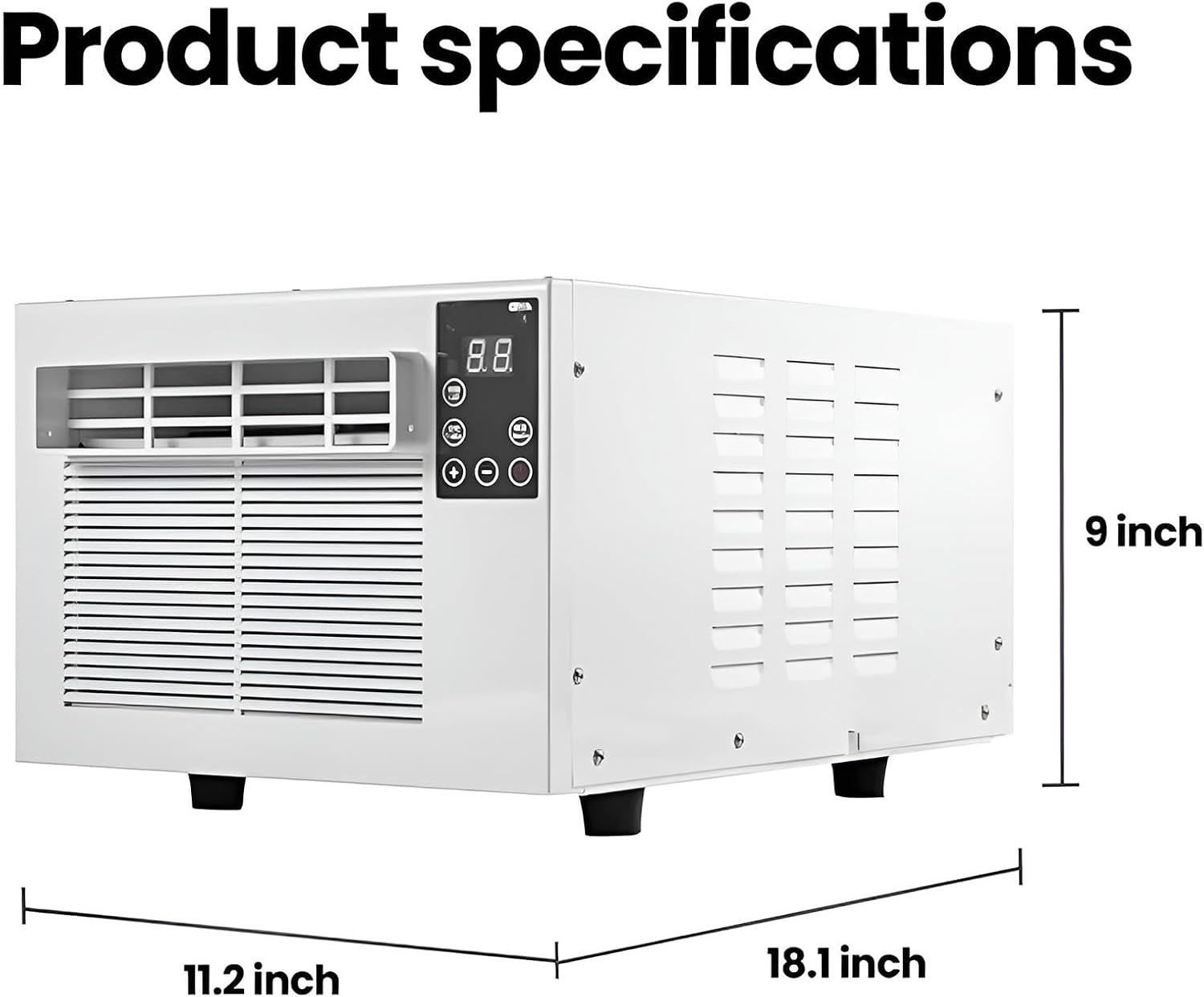  Refroidisseur D'air Portable Avec Télécommande, Déshumidificateur Compact Et Ventilateur Pour Chambre De Dortoir, Bureau, Chambre à Coucher.Murmure Une Opération Tranquille.Écoénergétiques 280W.Aucune