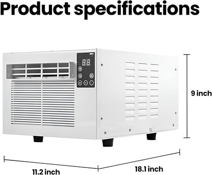  Refroidisseur D'air Portable Avec Télécommande, Déshumidificateur Compact Et Ventilateur Pour Chambre De Dortoir, Bureau, Chambre à Coucher.Murmure Une Opération Tranquille.Écoénergétiques 280W.Aucune