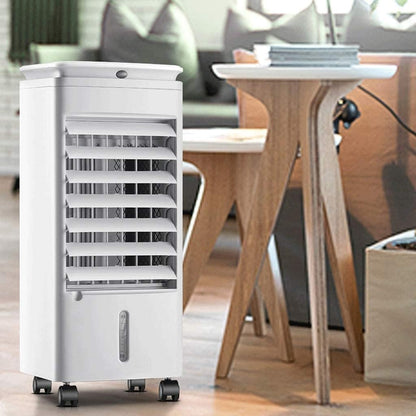  Climatiseur Portable, Compact Et Performant, Avec Ventilateur Mobile, Rafraîchisseur D'air évaporatif Ultra-Silencieux Et 3 Vitesses.