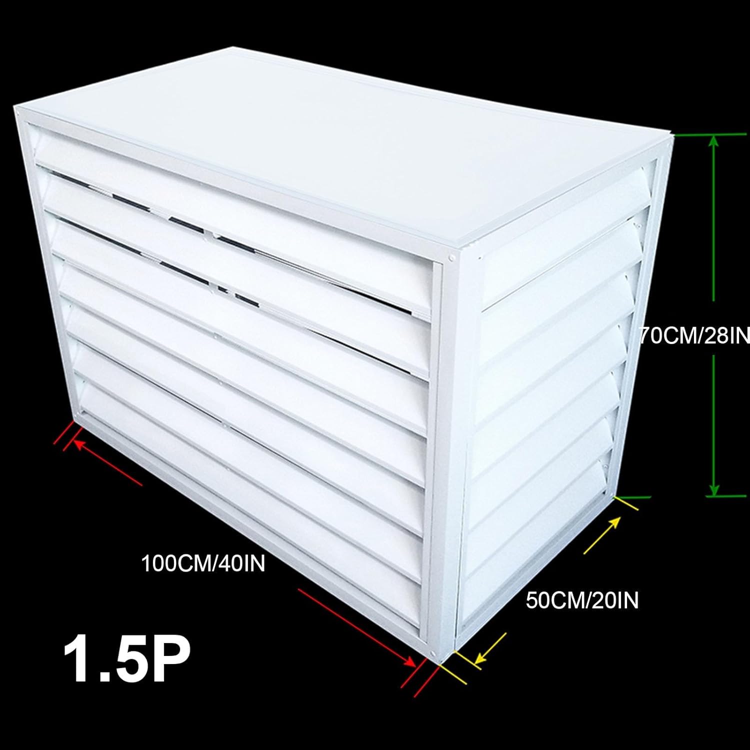 GENERIC Housse De Protection Pour Climatiseur Extérieur – Housse De Protection Imperméable Et Anti-poussière Pour Mini Climatiseur Divisé Réduction Du Bruit Matériau Extérieur Idéal Pour Toutes Les Conditions