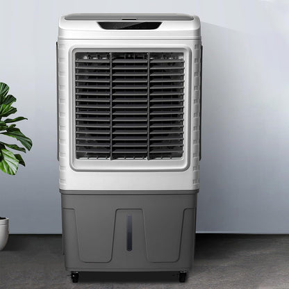  Climatiseur Portable À Évaporation Avec Oscillation À 55° Et 3 Vitesses De Vent, Grand Refroidisseur D'air Pour Chambre, Bureau, Usine