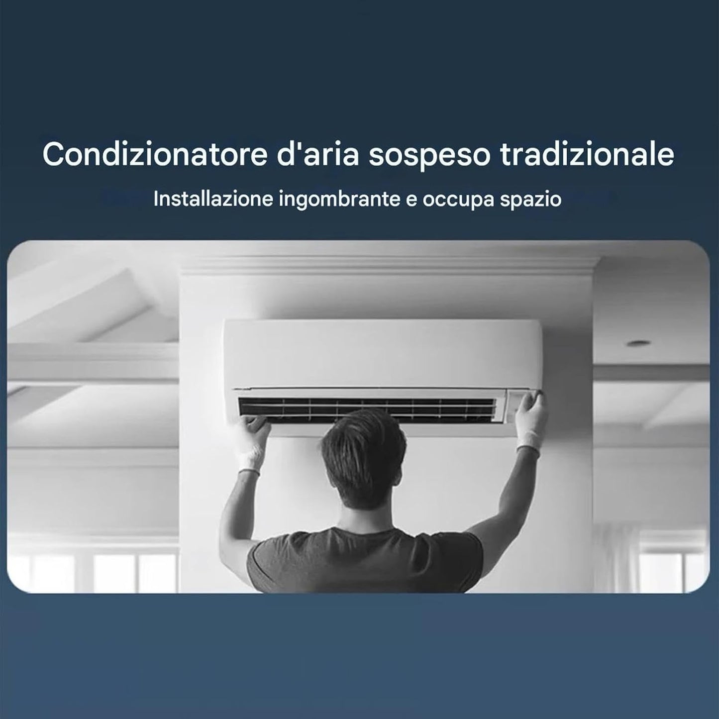 Genérico Ventilateur Avec Climatiseur - Refroidisseur D'ambiance Sans Fil, Ventilateur D'air De Table, Ventilateur Brumisateur Rechargeable, Refroidisseur Mural | De Refroidissement Rap