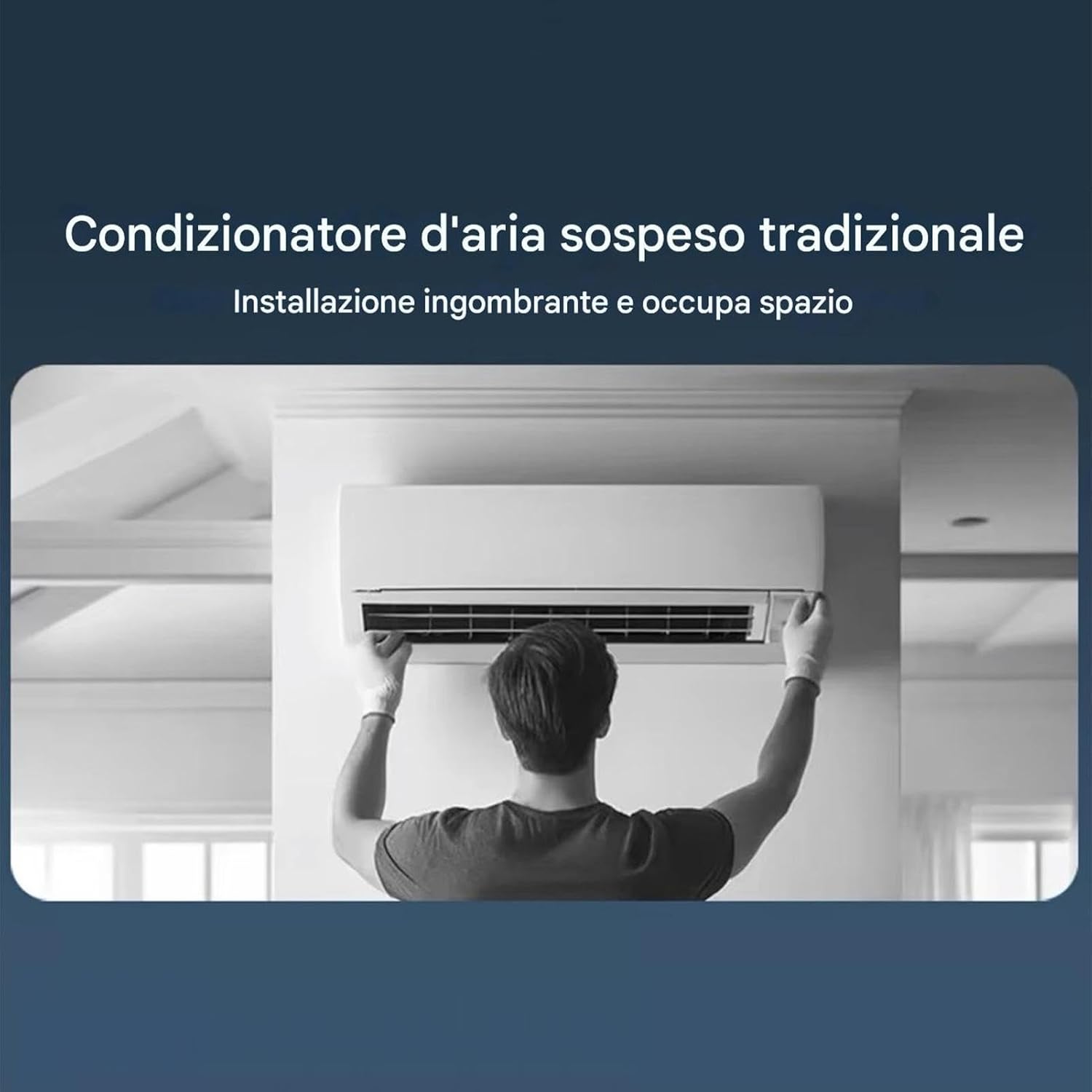 Genérico Ventilateur Avec Climatiseur - Refroidisseur D'ambiance Sans Fil, Ventilateur D'air De Table, Ventilateur Brumisateur Rechargeable, Refroidisseur Mural | De Refroidissement Rap