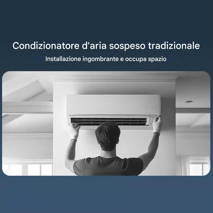 Genérico Ventilateur Avec Climatiseur - Refroidisseur D'ambiance Sans Fil, Ventilateur D'air De Table, Ventilateur Brumisateur Rechargeable, Refroidisseur Mural | De Refroidissement Rap
