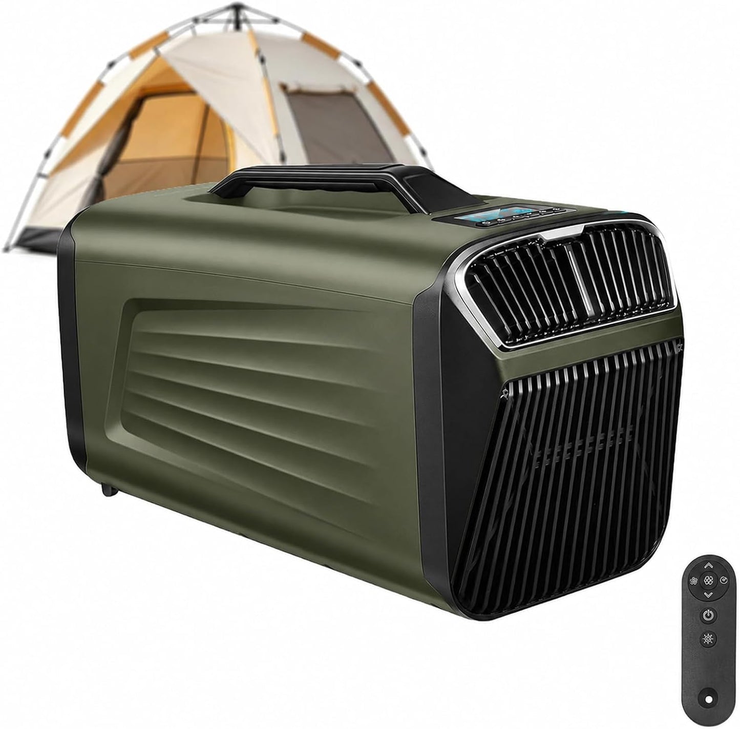  Climatiseur Mobile Portable 5200 BTU, 400W Climatiseur De Tente Avec Compresseur, Refroidissement Rapide Et Mode Nuit, Déshumidificateur Ventilateur Pour Camping, Van, RV Et Petit Espace