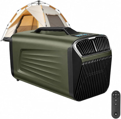  Climatiseur Mobile Portable 5200 BTU, 400W Climatiseur De Tente Avec Compresseur, Refroidissement Rapide Et Mode Nuit, Déshumidificateur Ventilateur Pour Camping, Van, RV Et Petit Espace