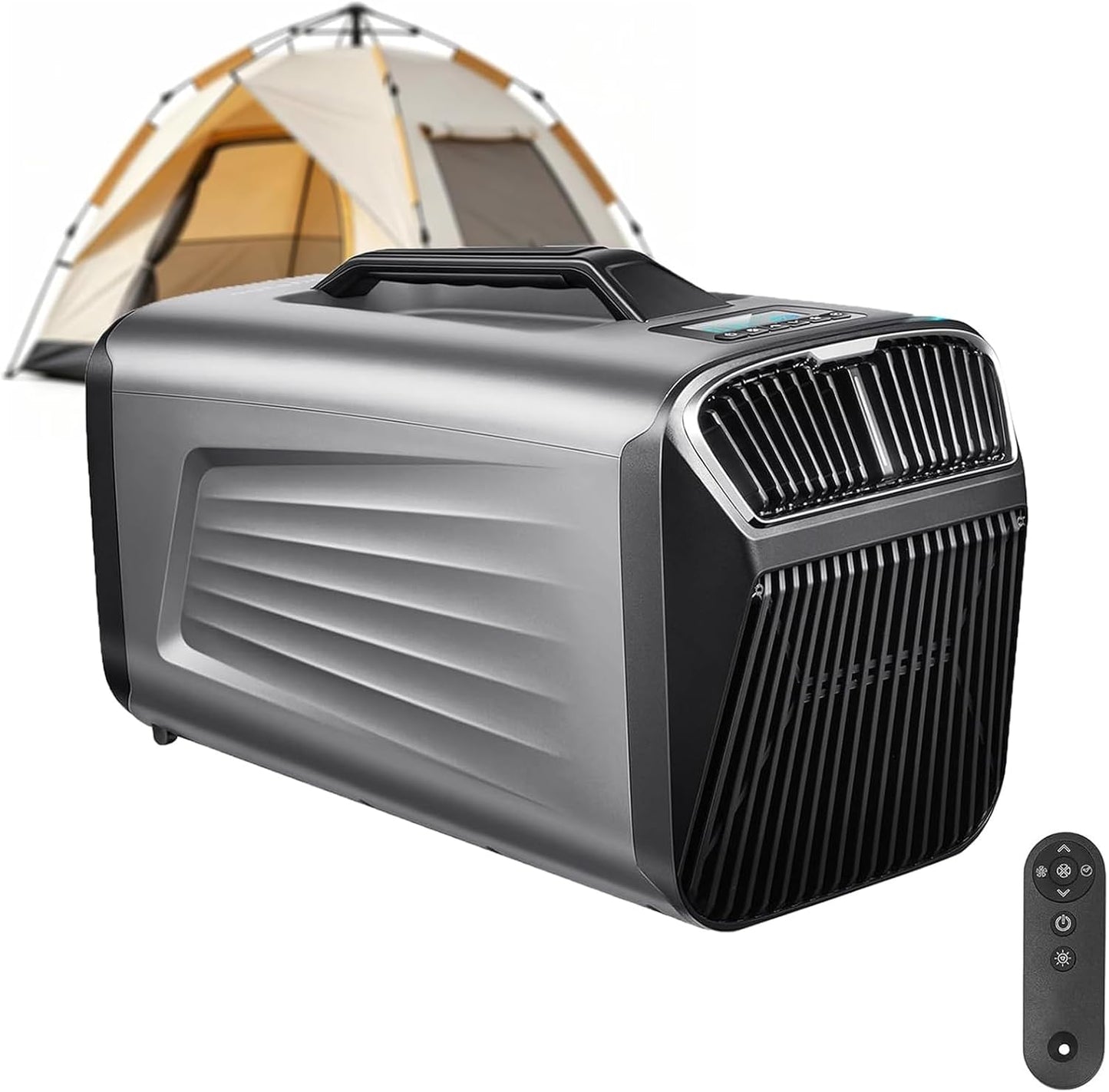  Climatiseur Mobile Portable 5200 BTU, 400W Climatiseur De Tente Avec Compresseur, Refroidissement Rapide Et Mode Nuit, Déshumidificateur Ventilateur Pour Camping, Van, RV Et Petit Espace