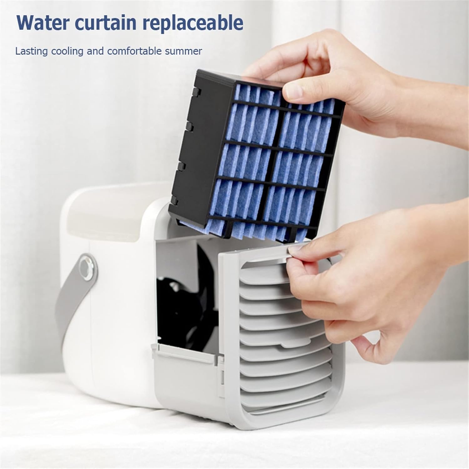  DieffematicKTY Climatiseur Mobile Air Conditioner Water Cooling Fan Handheld Humidifier Purifier Air Cooler Fan Household