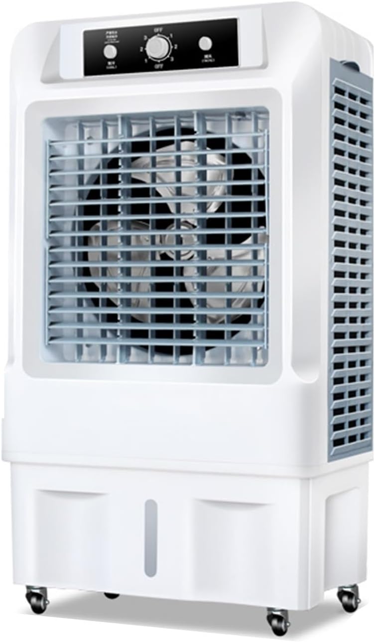 GENERIC Ventilateur De Climatisation Portable, Purifie Et Humidifie, Unité De Refroidissement Personnelle Avec Minuterie Et Réservoir D'eau De Grande Capacité – Pour Chambre, Bureau, Dortoir