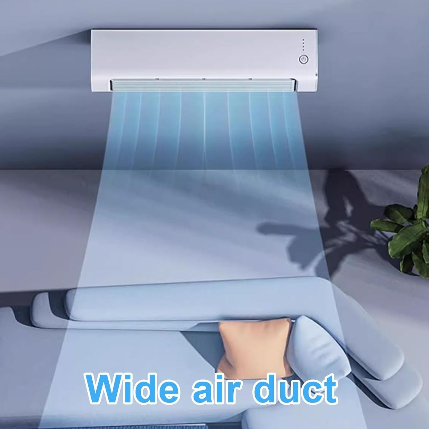 GENERIC Ventilateur Portable Pas De Fenêtre Nécessaire, Refroidisseur D'air Sans Lame Avec Télécommande, 3 Vitesses, Long Conduit Pour Bureau De Chambre à Coucher, Refroidissement Personnel Silencieux