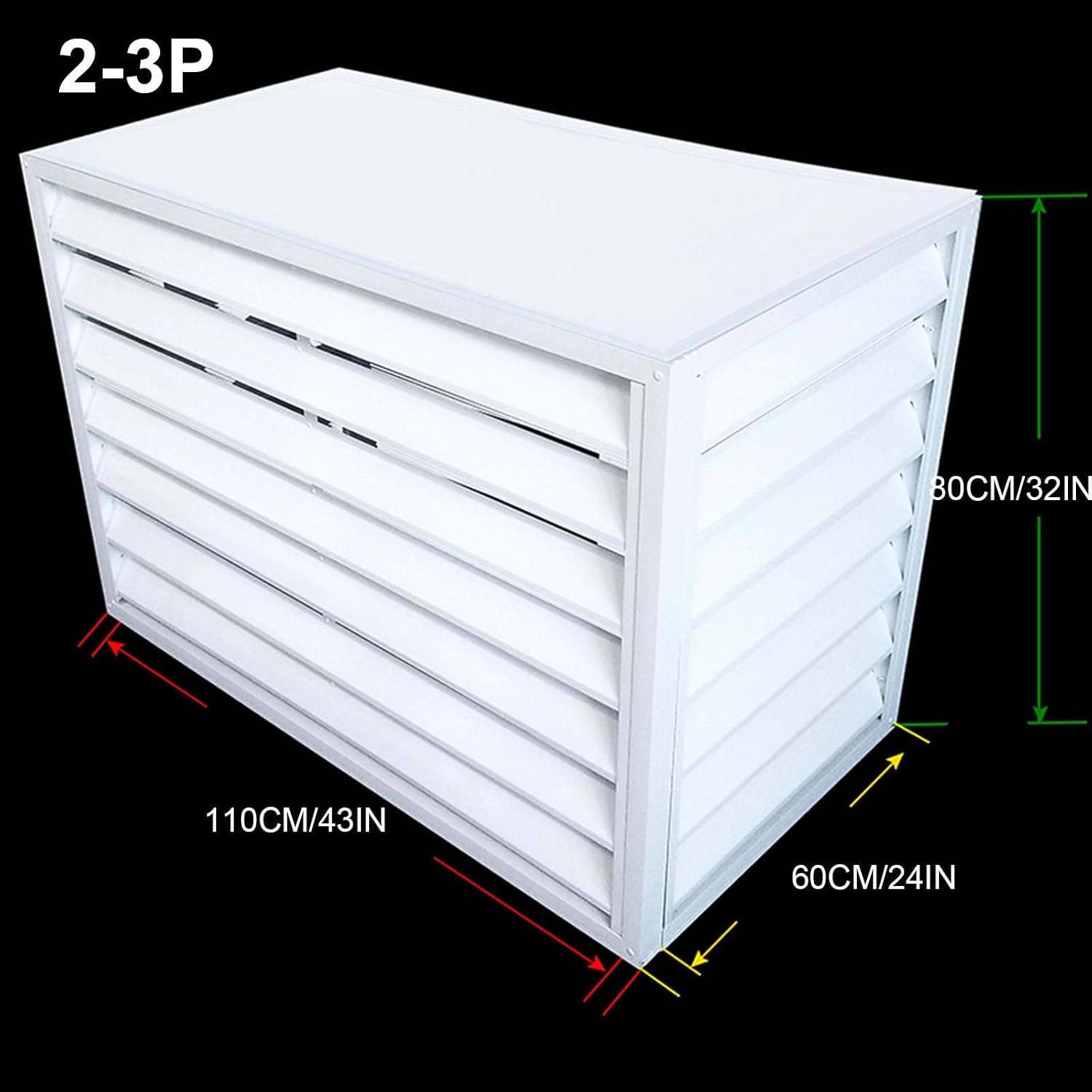  Housse De Protection Pour Climatiseur Extérieur, Protection Contre Le Bruit, Protection Contre Les Intempéries, élégante Clôture Pour Dissimuler Les Unités De Climatisati