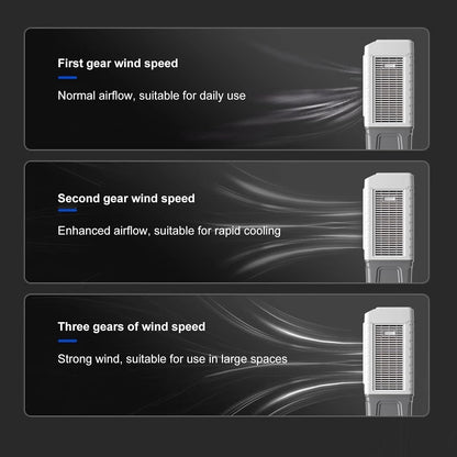 GENERIC Refroidisseur D'air Portable Avec Réservoir De 55L, Ventilateur D'évaporation à 3 Vitesses, Vent Oscillant Pour Les Dortoirs De Bureau De La Pièce, Roues De Mouvement Facile, Fonctionnement Silencieux